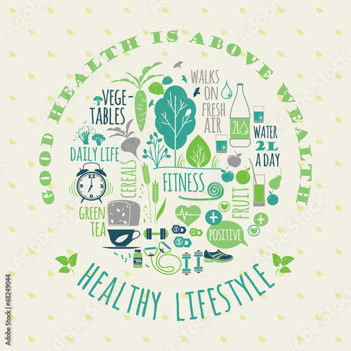 healthy lifestyle background