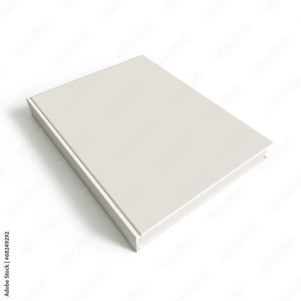 White empty book White empty book
