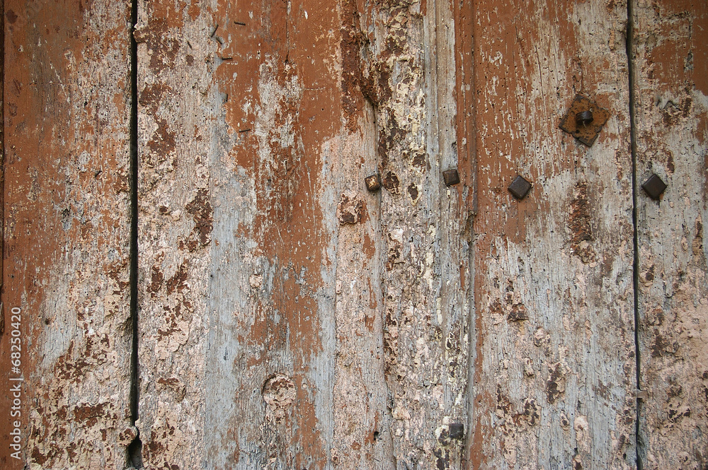 Abstract surface: fragment of old wooden door