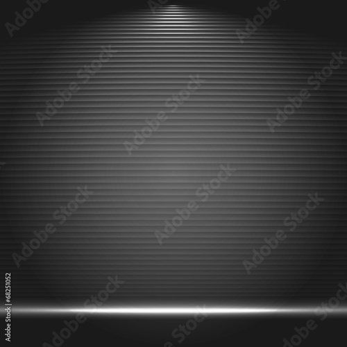Illuminated stage podium for award ceremony vector illustration