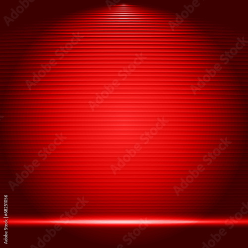 Illuminated stage podium for award ceremony vector illustration