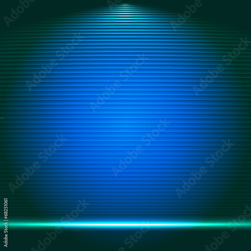Illuminated stage podium for award ceremony vector illustration