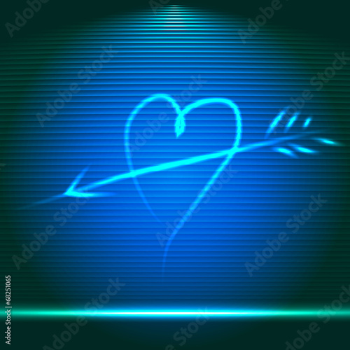 Illuminated stage podium for award ceremony vector illustration