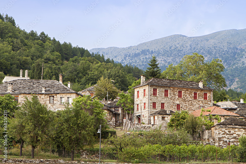 Traditional village of Papigo in Greece