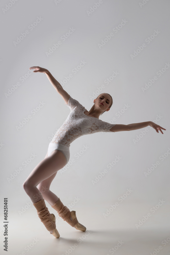 Naklejka premium Graceful ballet dancer