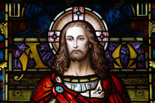 Jesus Christ in stained glass #68252620