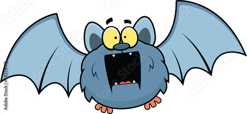 Cartoon Bat Surprised