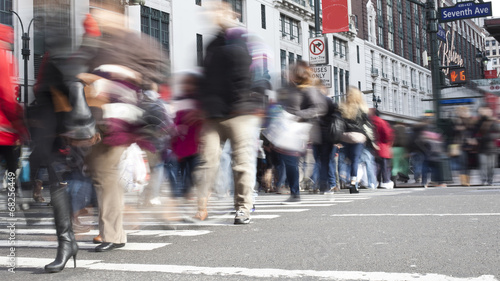 Canvas Print Pedestrians in NYC