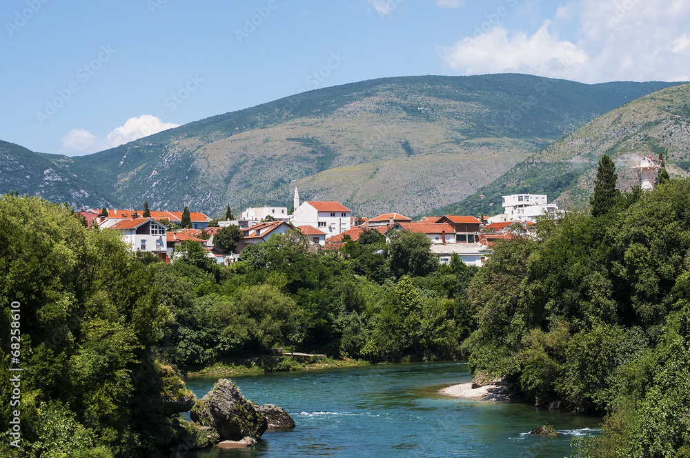 Mostar city view, Bosnia and Herzegovina