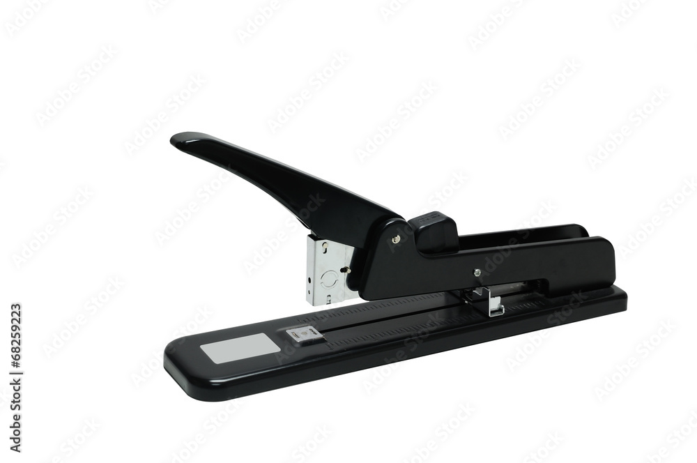 Single heavy stapler on white background, clipping path included Single heavy stapler on white background, clipping path included