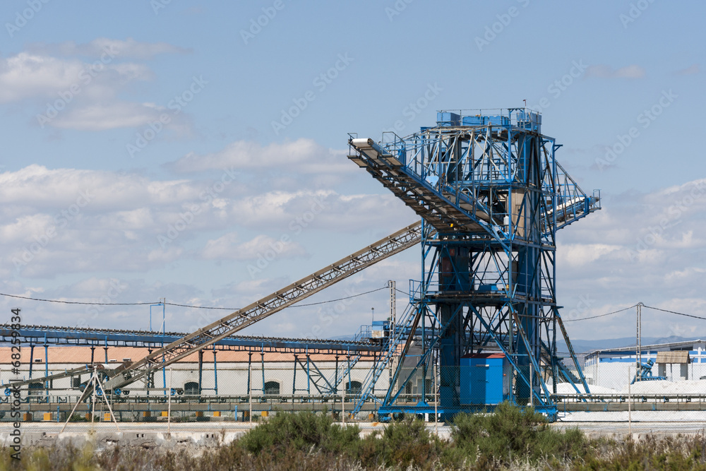 Saltworks in Santa Pola, Alicante, Spain Saltworks in Santa Pola, Alicante, Spain