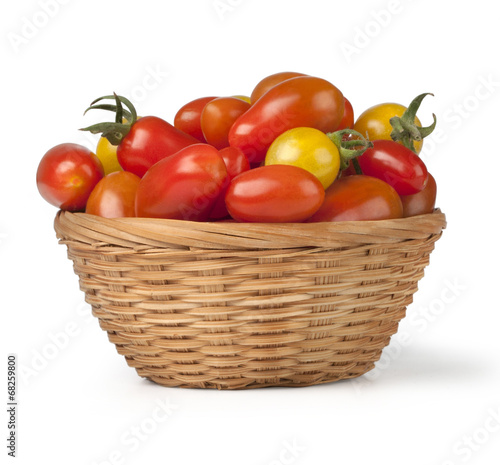 tomatoes in a basket