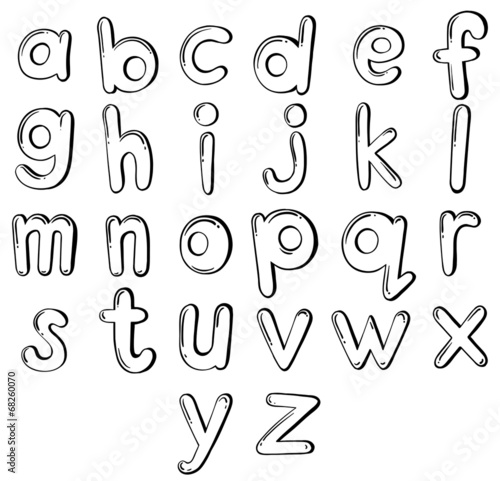Letters of the alphabet