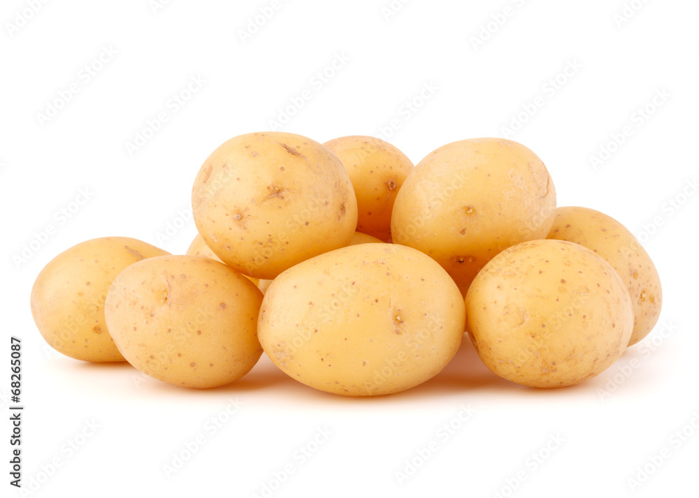 new potato tuber isolated on white background cutout new potato tuber isolated on white background cutout
