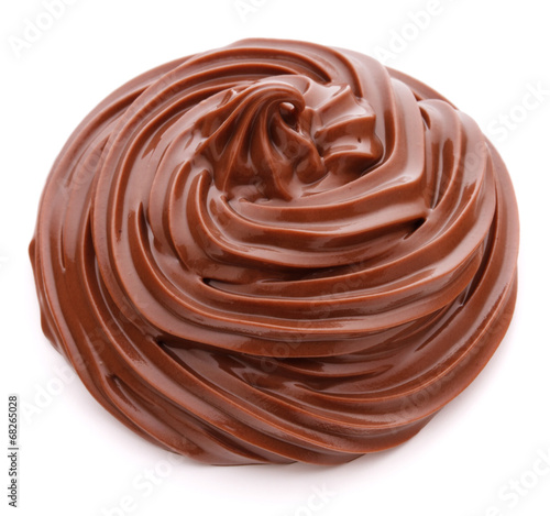 Wallpaper Mural Chocolate cream swirl isolated on white background cutout Torontodigital.ca