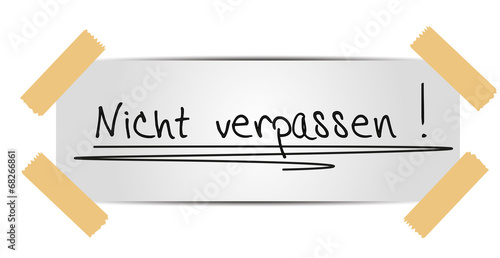 nicht verpassen