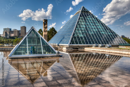 Glass Pyramids in Edmonton, Alberta, Canada