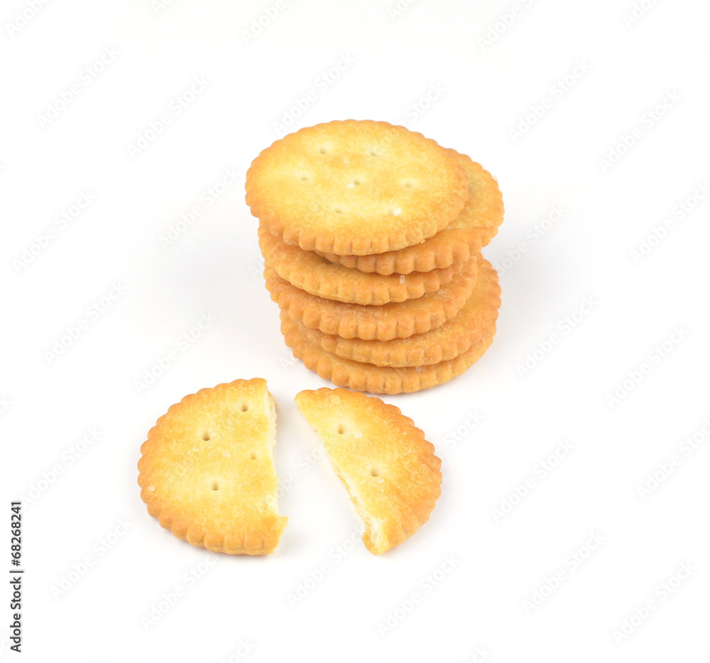 Cracker Isolated on White with Clipping Path Cracker Isolated on White with Clipping Path