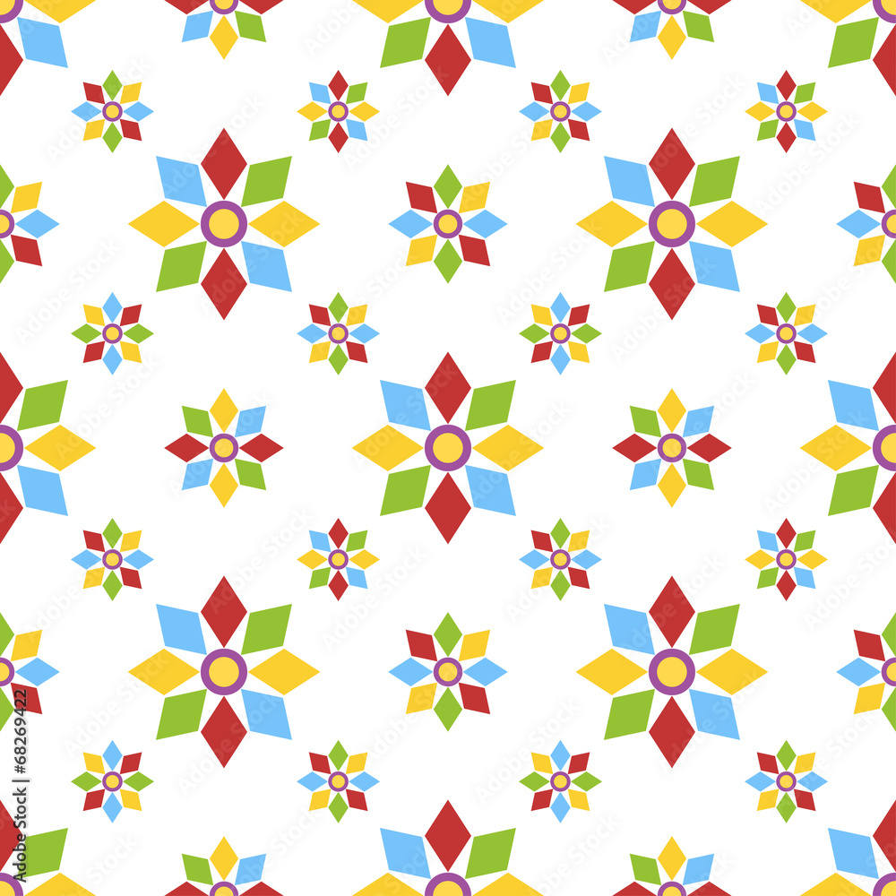 Geometric flowers pattern Geometric flowers pattern