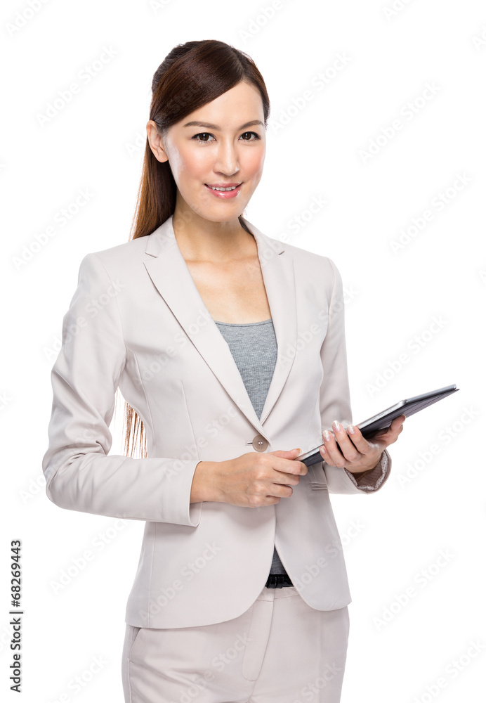 Businesswoman with tablet Businesswoman with tablet