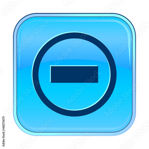 Isolated blue web icon on white background