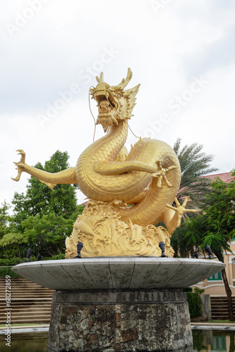 Golden dragon statue, Phuket