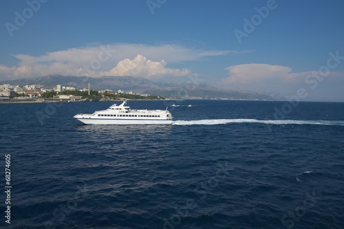 Catamaran on Adriatic sea. © wolf1984