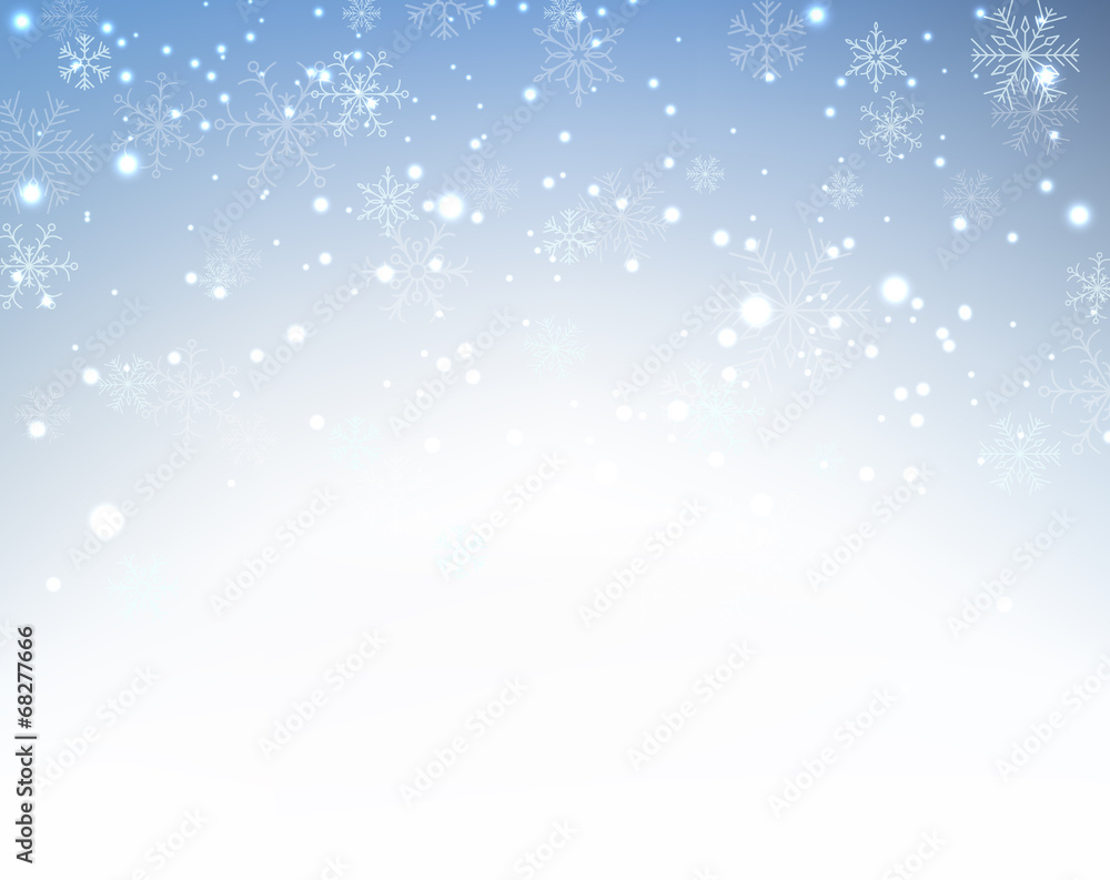Christmas background with crystallic snowflakes. Christmas background with crystallic snowflakes.