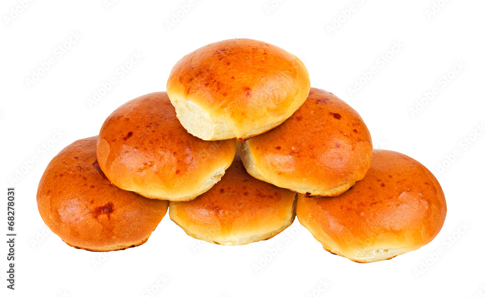 Bread rolls isolated on white background Bread rolls isolated on white background