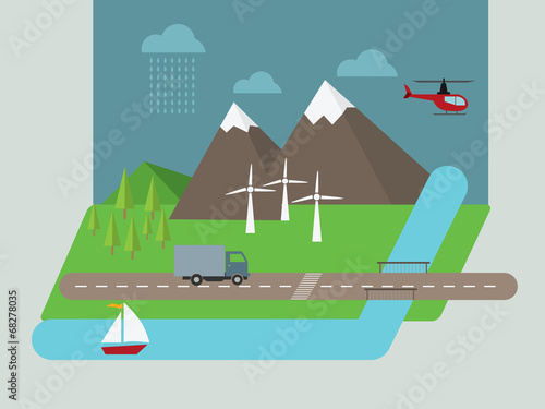 Landscape illustration
