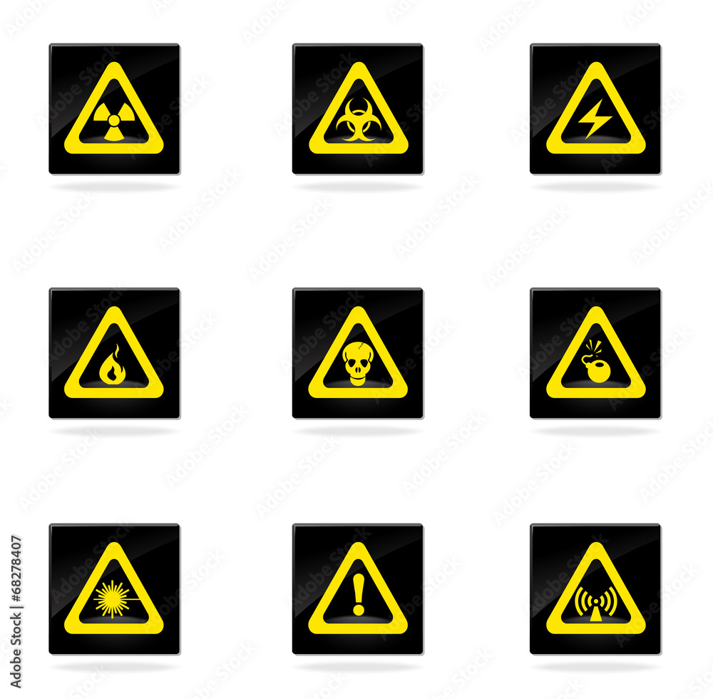 Hazard Sign Icons Hazard Sign Icons