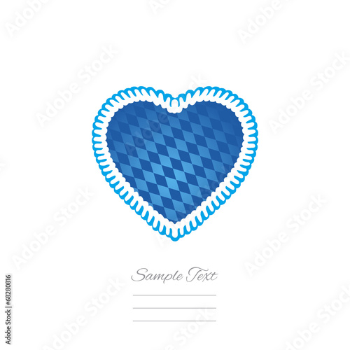 Bayern heart white background vector