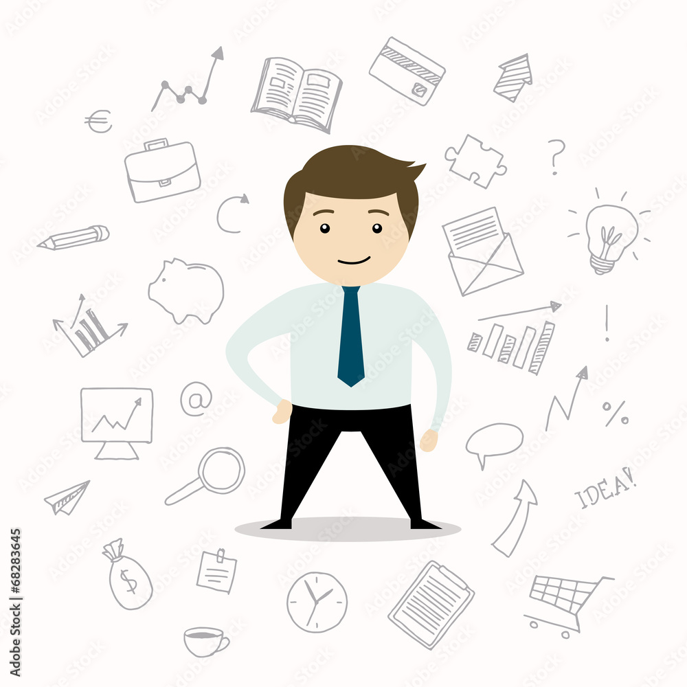 Vector Illustration of a Business Background Vector Illustration of a Business Background
