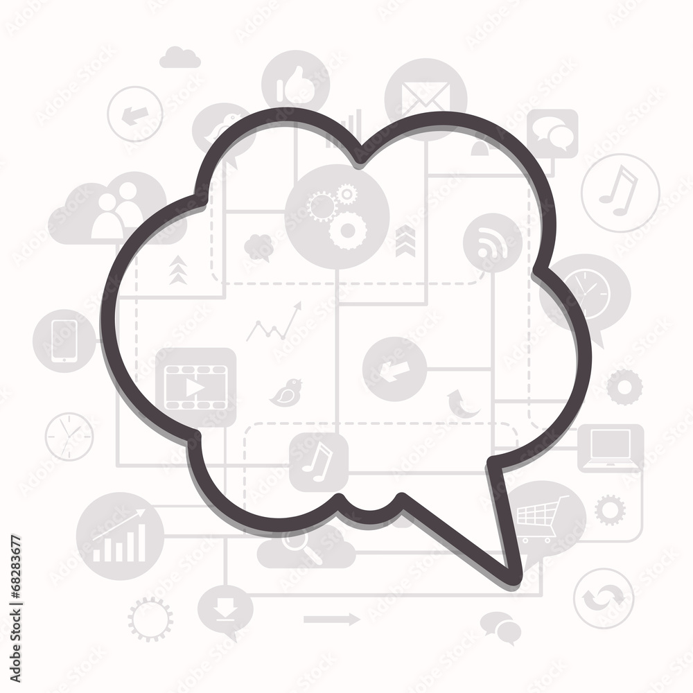 Vector Illustration of a Social Media Concept Vector Illustration of a Social Media Concept