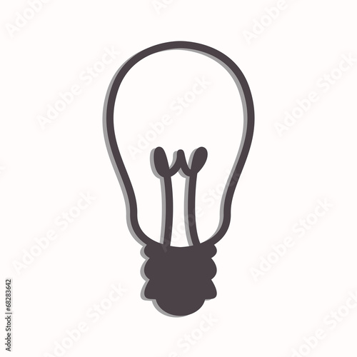 Vector Illustration of a Light Bulb