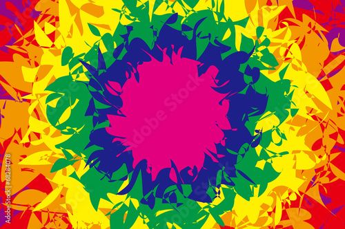 #Background #wallpaper #Vector #Illustration #design #free #free_size #charge_free #colorful #color rainbow,show business,entertainment 背景素材壁紙 （情熱, パッション, 放射, 放射状, 虹, 虹色, レインボー, 七色, メダル, メダル状, メダル型,）