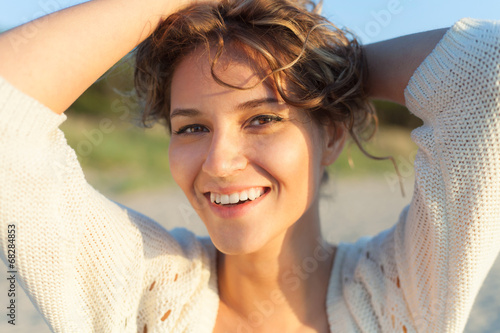 Beautiful girl on a beach