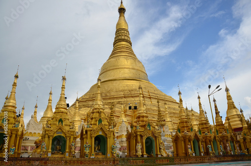 Shwedagon Pagoda or Great Dagon Pagoda in Yangon Burma.