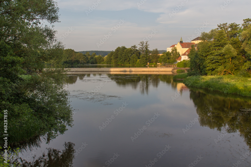 river in summer