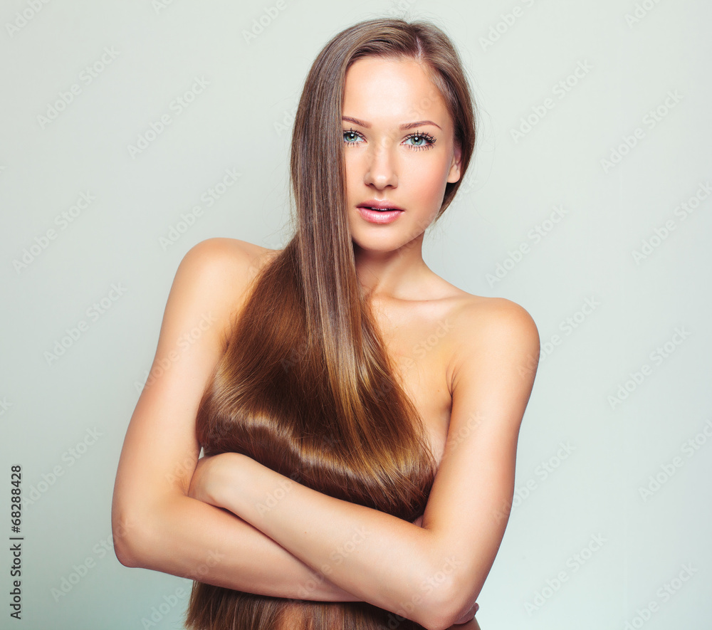 Beautiful Woman with Healthy Long Hair Beautiful Woman with Healthy Long Hair