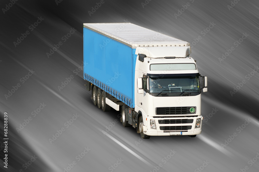 Lastwagen auf der Autobahn