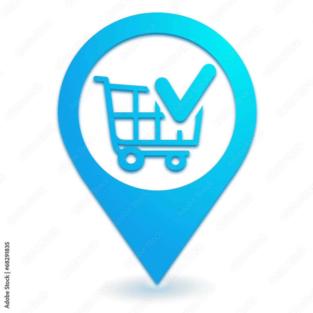valider le chariot sur symbole localisation bleu valider le chariot sur symbole localisation bleu