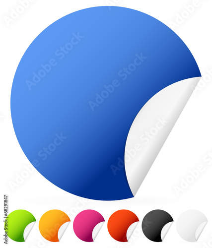 Stickers with peel