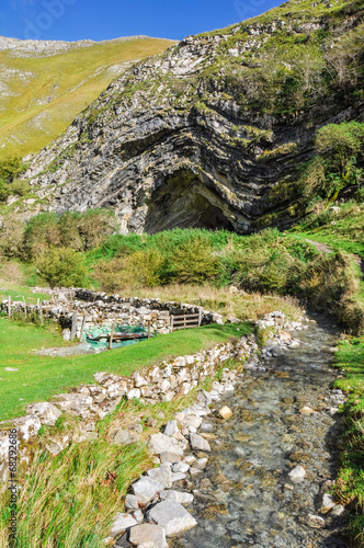 Arpea cave, Pyrenees (France) photo