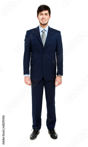 Handsome businessman full length