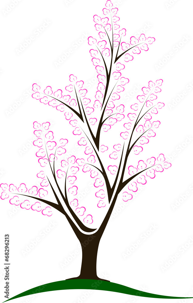 Abstract blossom tree