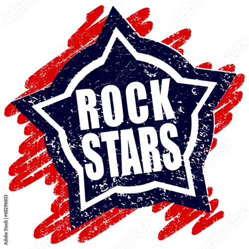 Rubber stamp Rock stars