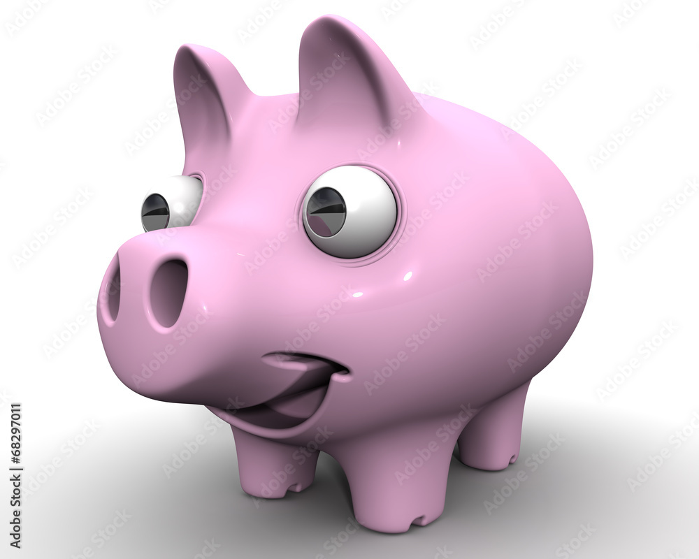 Obraz premium Свинья с большими глазами