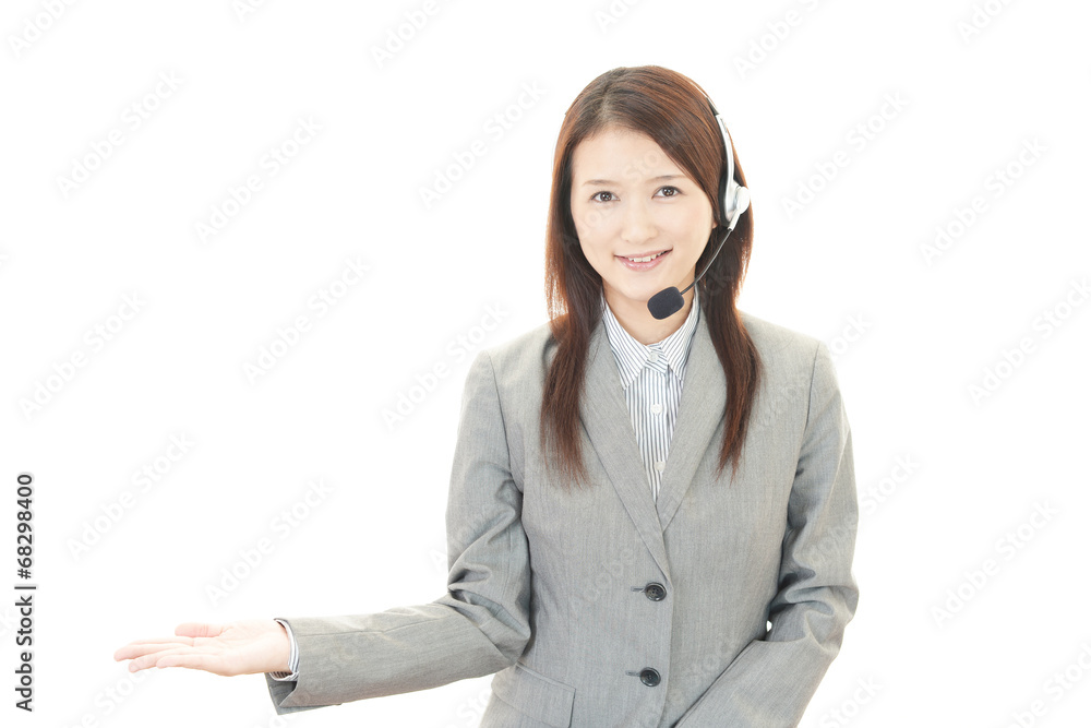 笑顔のオペレーター 笑顔のオペレーター