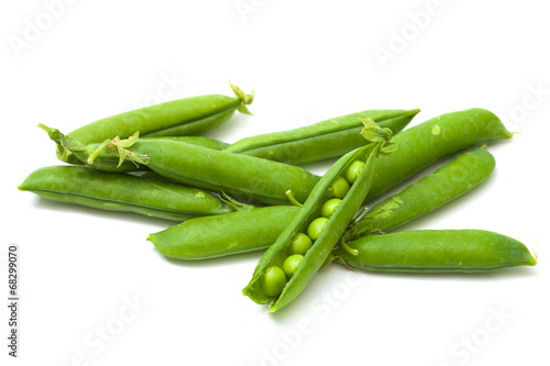 sweet fresh green peas